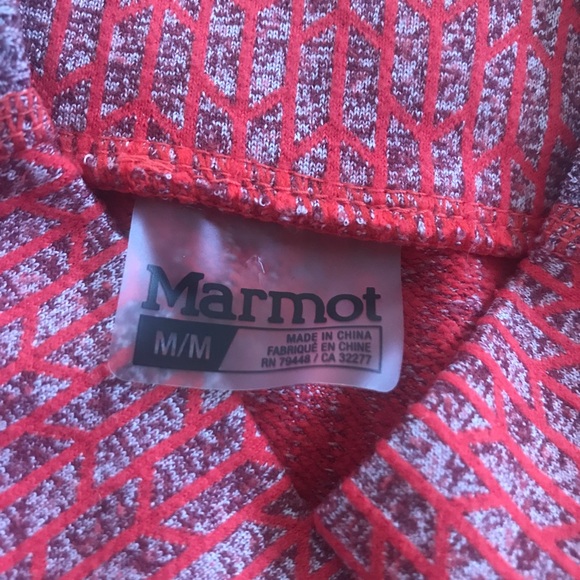 Marmot red thermal layering top ladies Medium - Picture 5 of 7